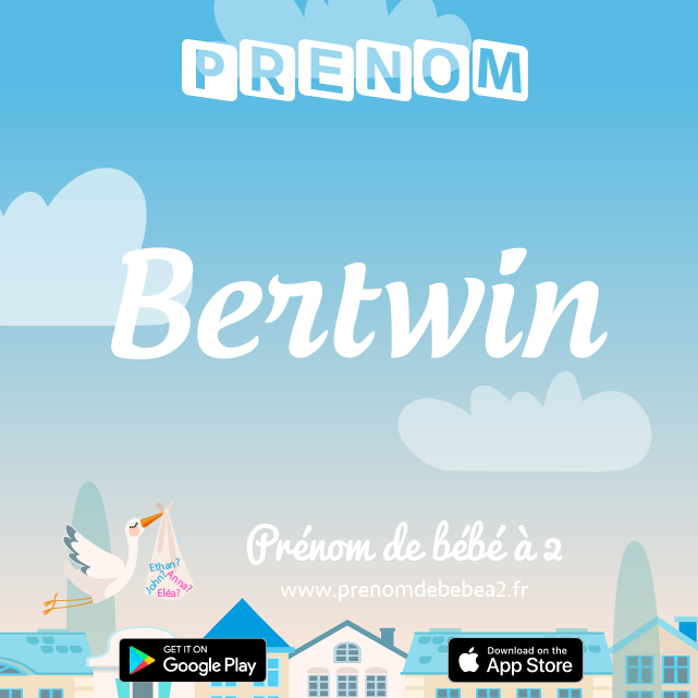 Prénom Bertwin : Signification, origine, popularité
