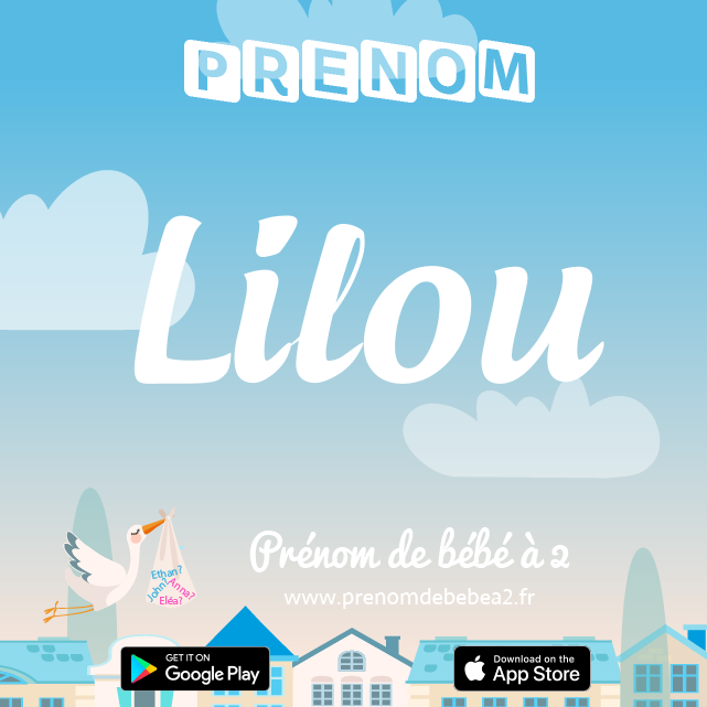 Prénom Lilou : Signification, origine, popularité