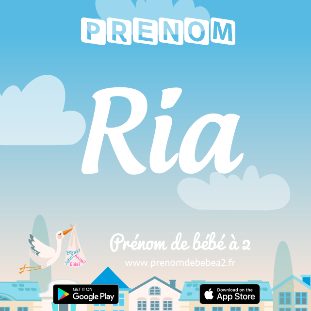 Prénom Ria : Signification, origine, popularité