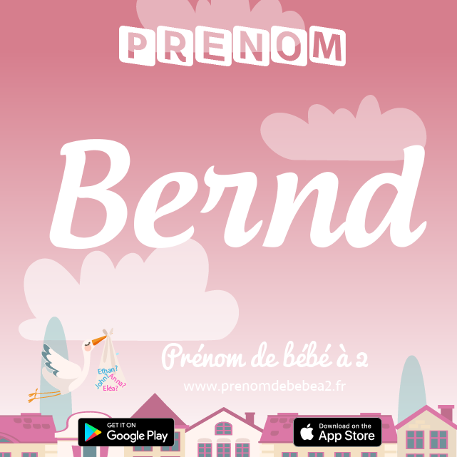 Prénom Bernd : Signification, origine, popularité
