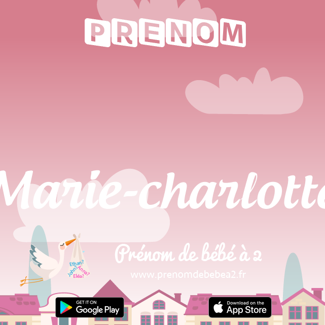 Prénom Marie-charlotte : Signification, origine, popularité